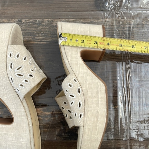 MARC FISHER foreva plateform slides Sandals in cream - Picture 9 of 9